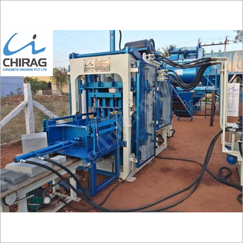 Chirag Multi-Speed Hydraulic Paver Block Making Machine - High Density Steel Frame, Dynamic Delta PLC Control, Blue Color | Automatic Troubleshooting, 360 Multi Shaft Rotation, Safe Operational Features