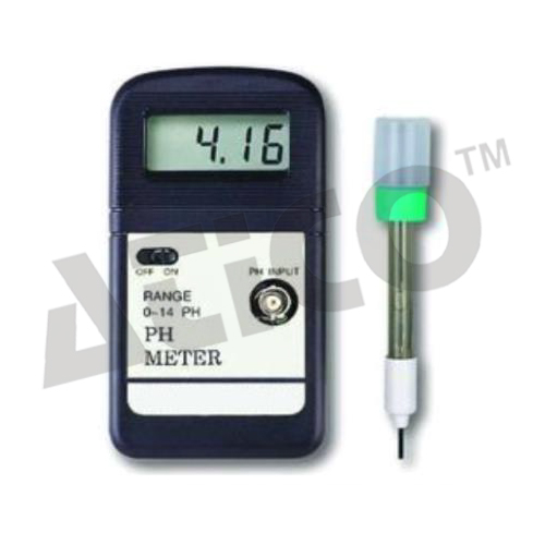 pH METER Portable - pH 0-14, mV 2000 Range, Temp 5-45°C | Graphic LCD, Calibration Alarm, 500H Battery Life