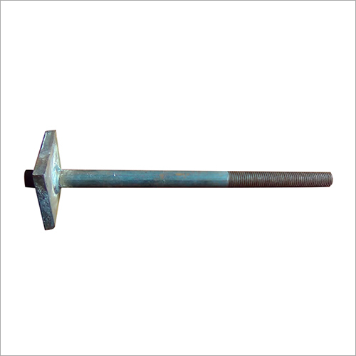 Holding Bolt - Mild Steel, Half Thread, Round Shape | Corrosion Resistant, Polished Finish, Durable Quality, Industrial Application