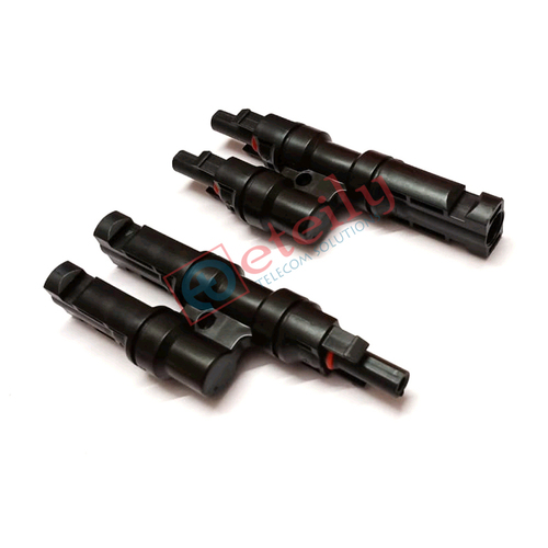 Mc4 T Connector - Color: Black