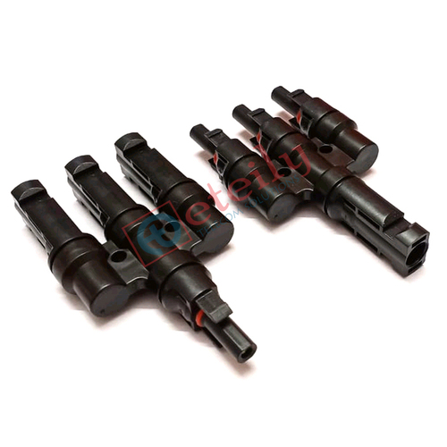 Mc4 3-T Connector - Color: Black