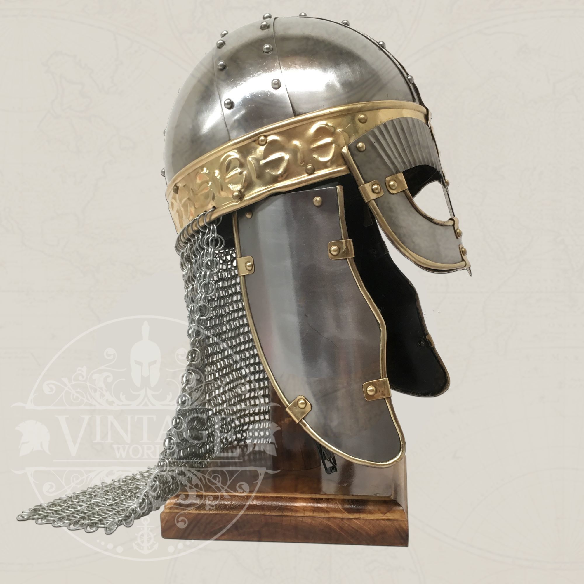 Helmet A   Medieval Viking (Chainmail)