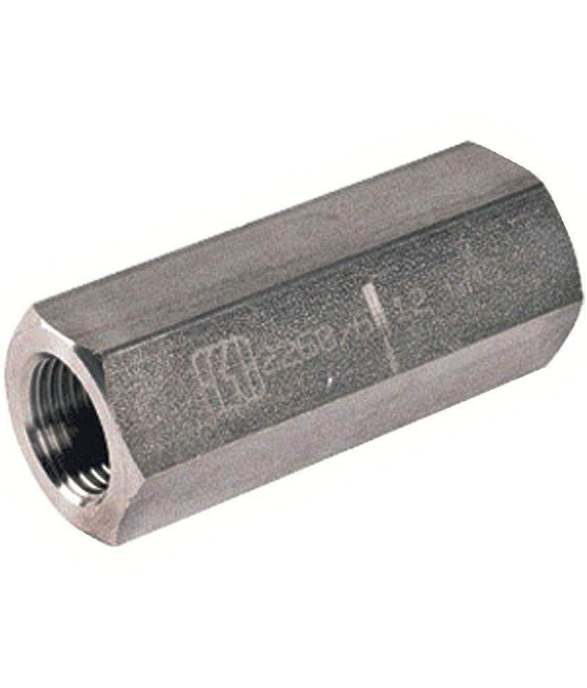 Non-return Valve - Aluminum, 1/8 To 1/2 Inch , Silver Finish, Zero Leakage Design For Compressed Air Flow