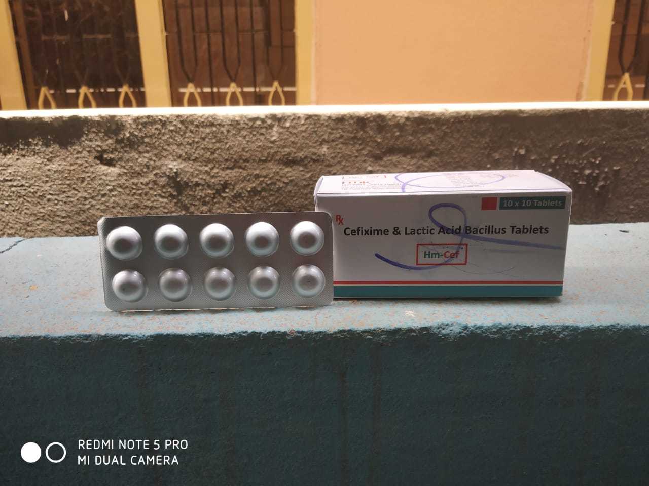 Cefixime & Lactic Acid Bacillus Tablets - Antibiotic Treatment For Bacterial Infections | Recommended For Bronchitis, Gonorrhea, Ear And Throat Infections, 1 Time Dosage