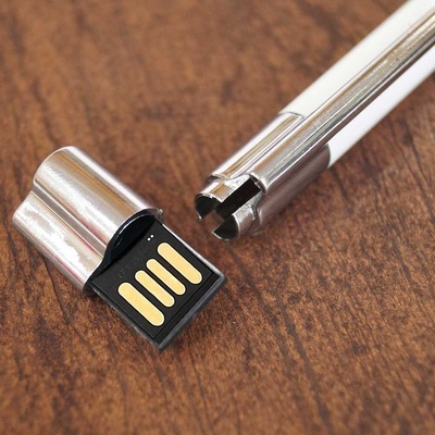 Pen With Pen Drive (X1645) - Color: Silver