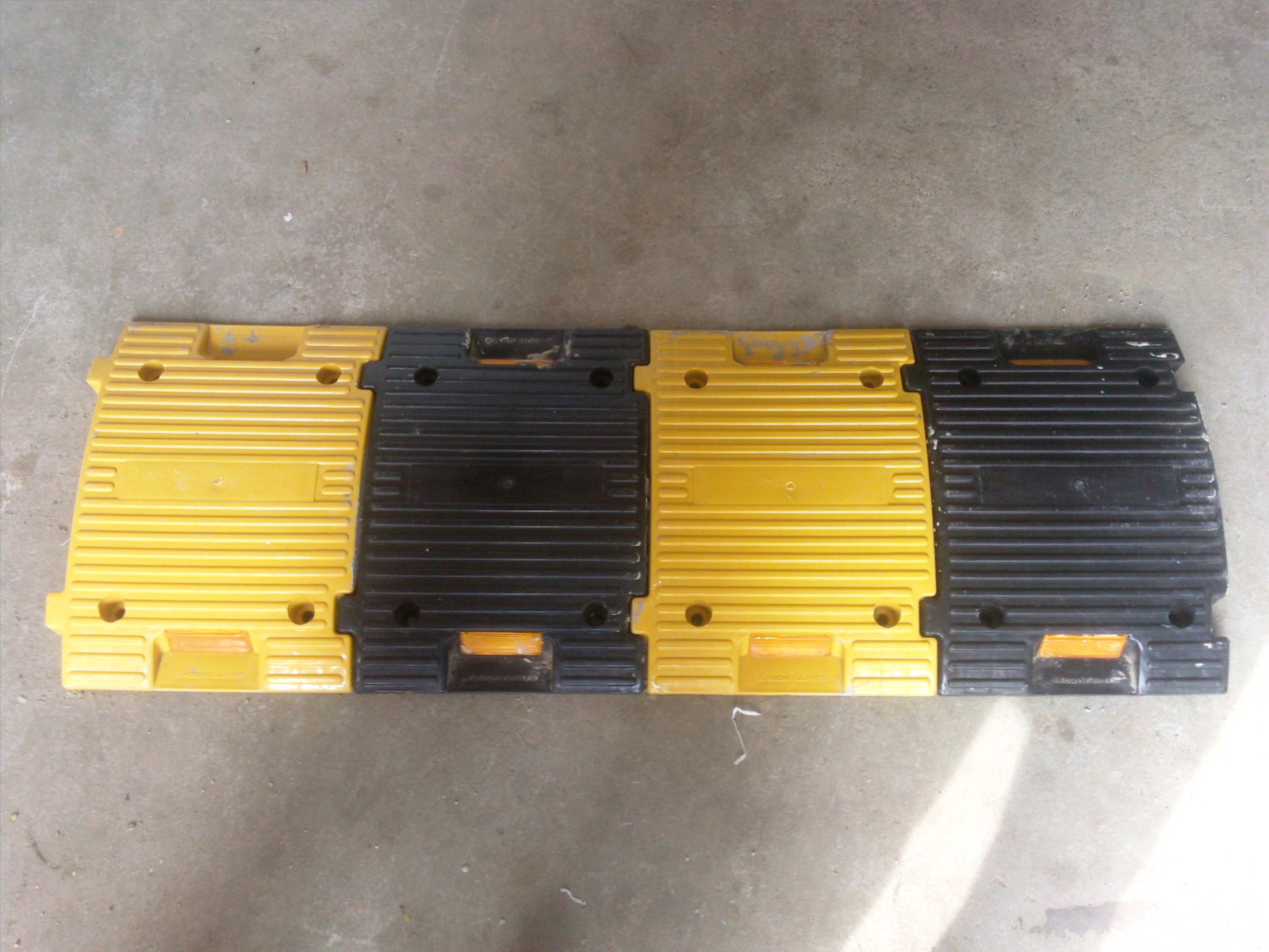 Plastic Speed Humps - Color: Yellow Black