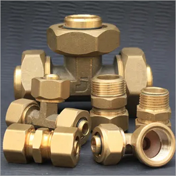 Brass Screw Fittings - Plastic Material, Socket Joint Design, Golden Color | Corrosion Resistant, Compact Design, Easy Installation