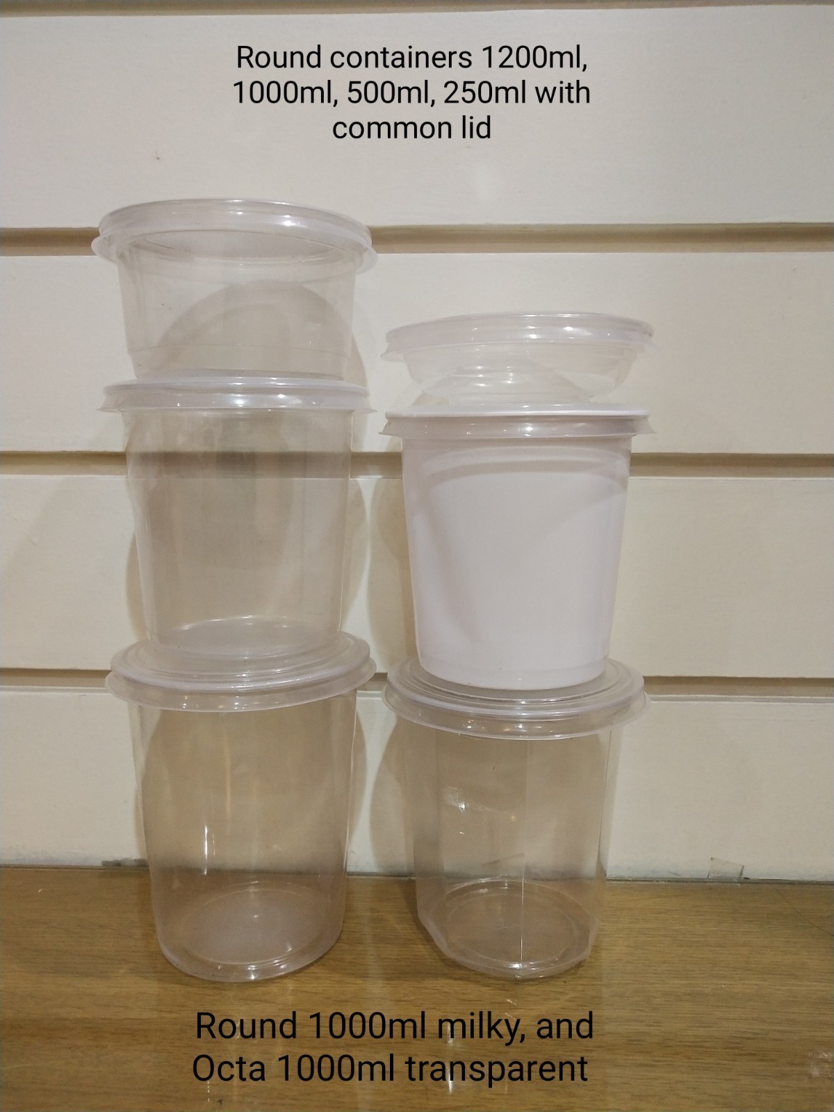 Plastic Takeaway Container - 250 Ml Round | Food Grade, Microwavable, Freezable, Reusable, Ideal For Snacks And Sweets