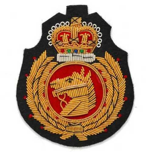 Hand Embroidery Badges - Fabric Material, Custom Shape , Color: Black, Embroidered Pattern for Unique Personalization