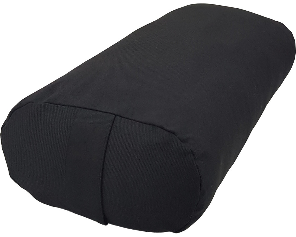 Black Color Meditation Oval Bolster Size: 63 X 30 X 15 Cm