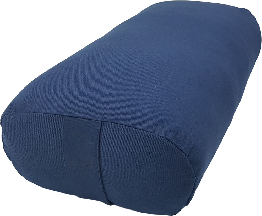 Navy Blue Color Bolster Cushion Size: 63 X 30 X 15 Cm