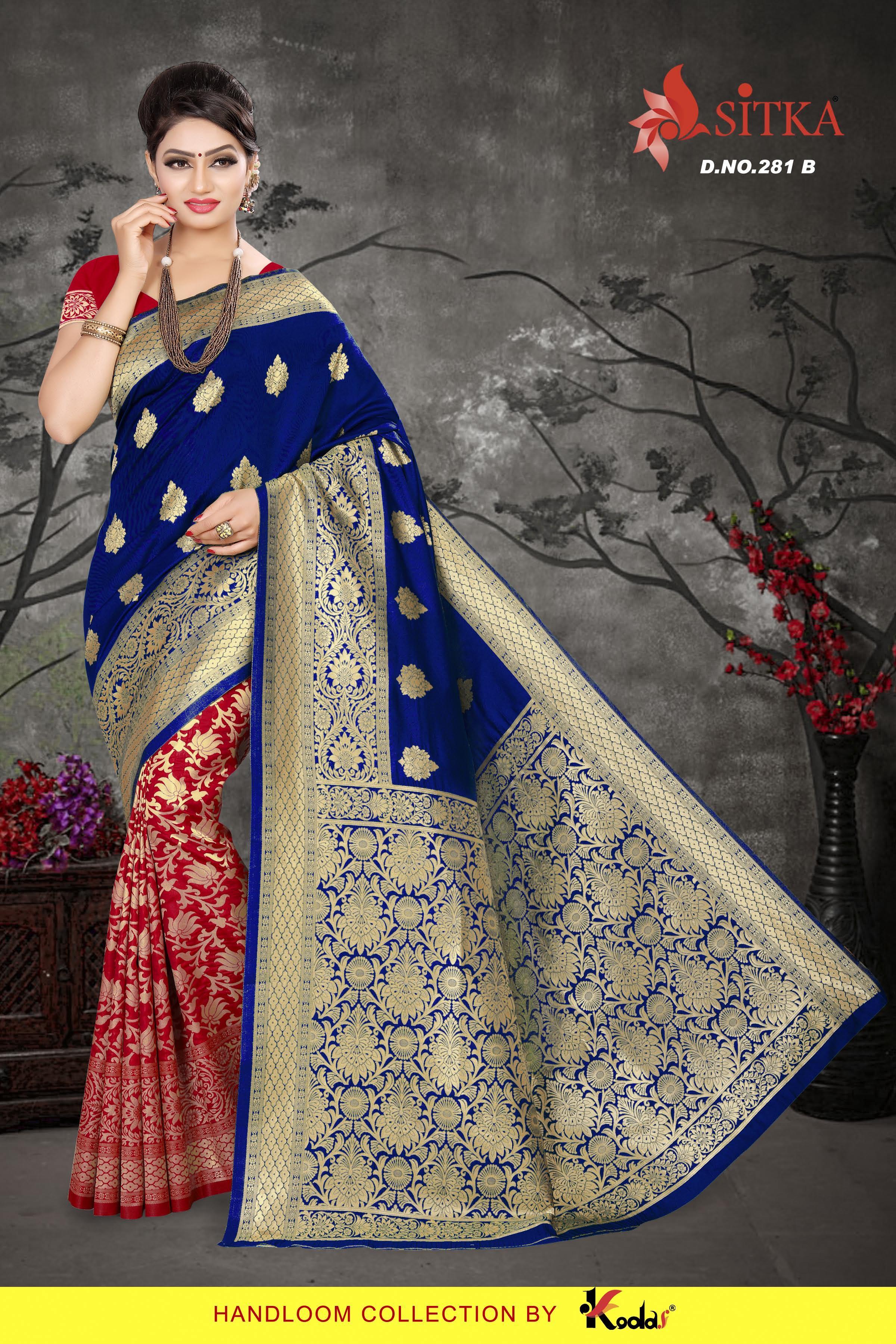 Available In 4 Colors Fancy Silk Saree