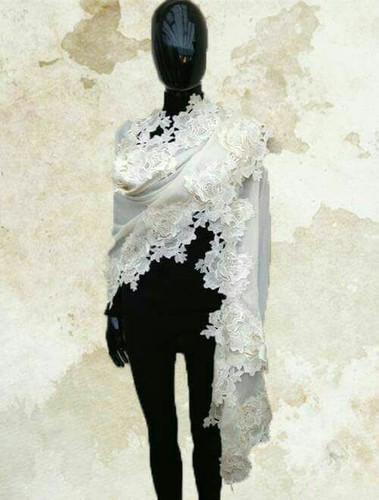 White Color But Also Available In All Color Ladies Shawl