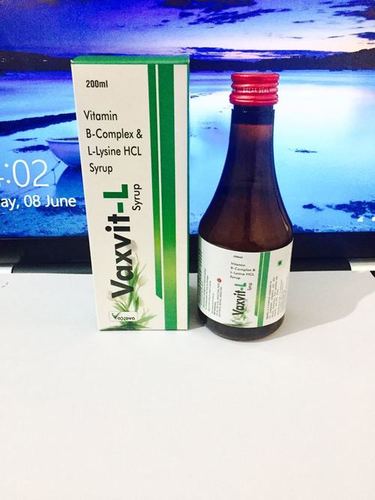 चिकित्सीय खुराक में विटामिन बी-कॉम्प्लेक्स के साथ एल-लाइसिन सामान्य दवाएं