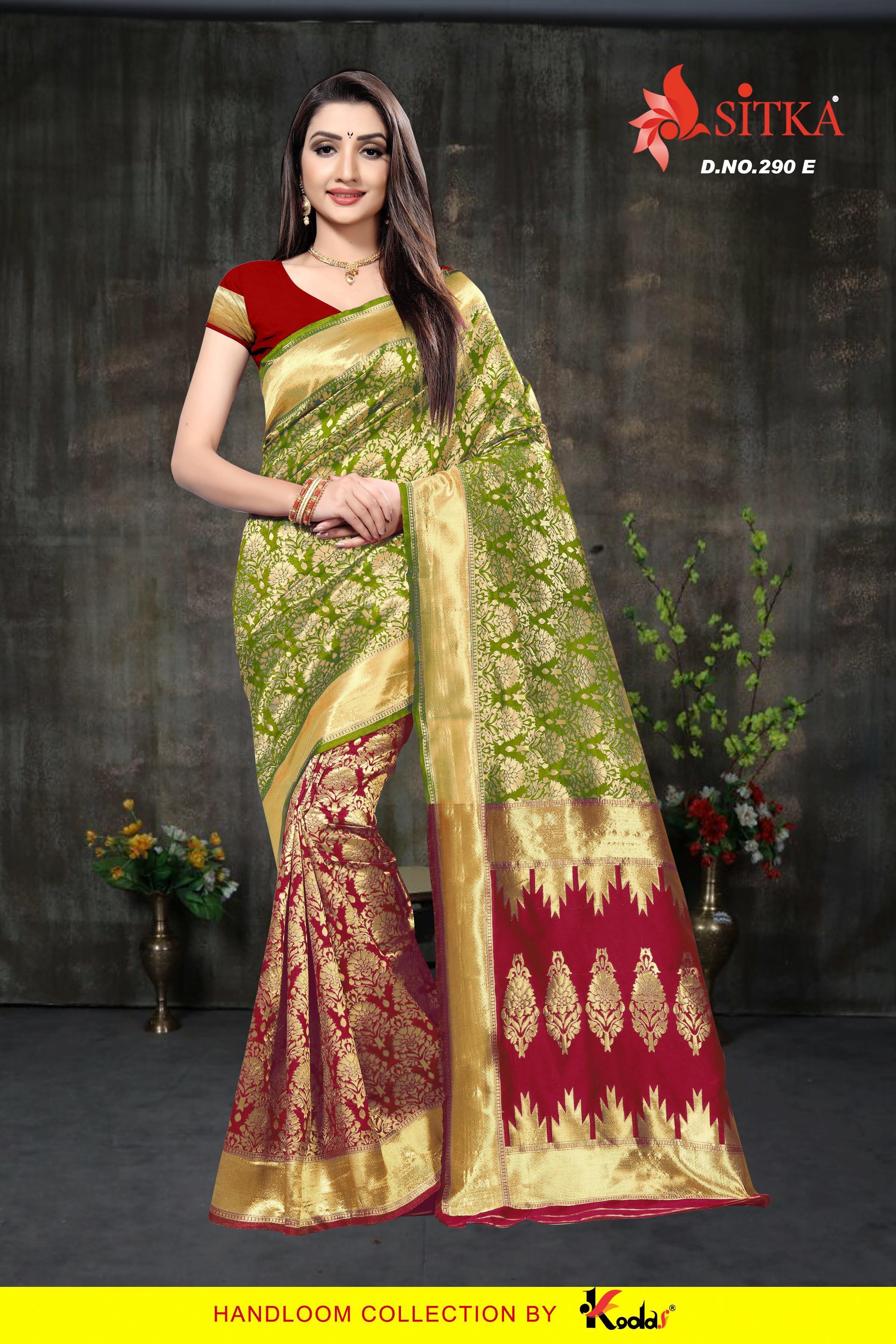 Available In 6 Colors Handloom Silk Saree