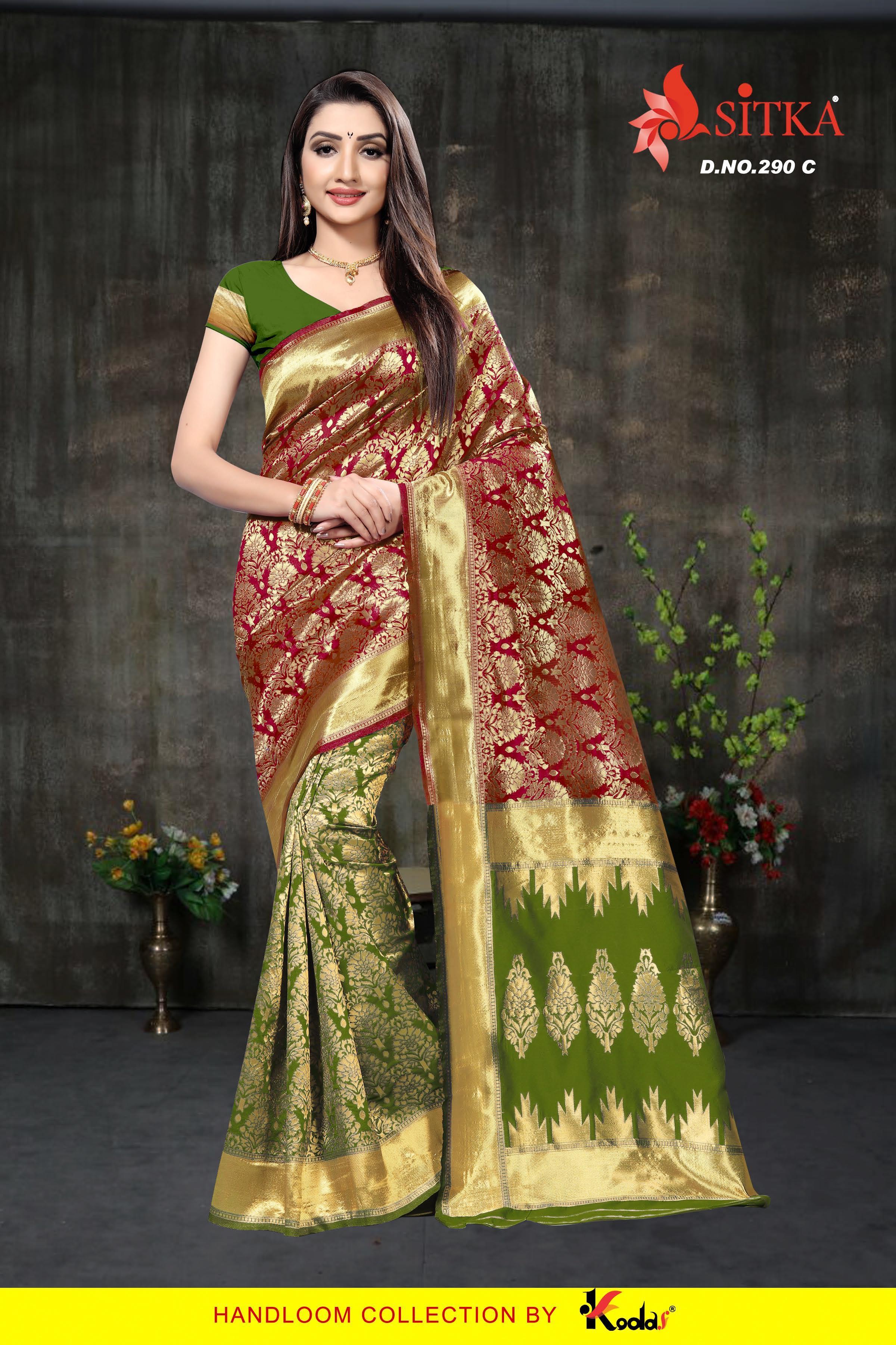 Available In 6 Colors Handloom Silk Saree