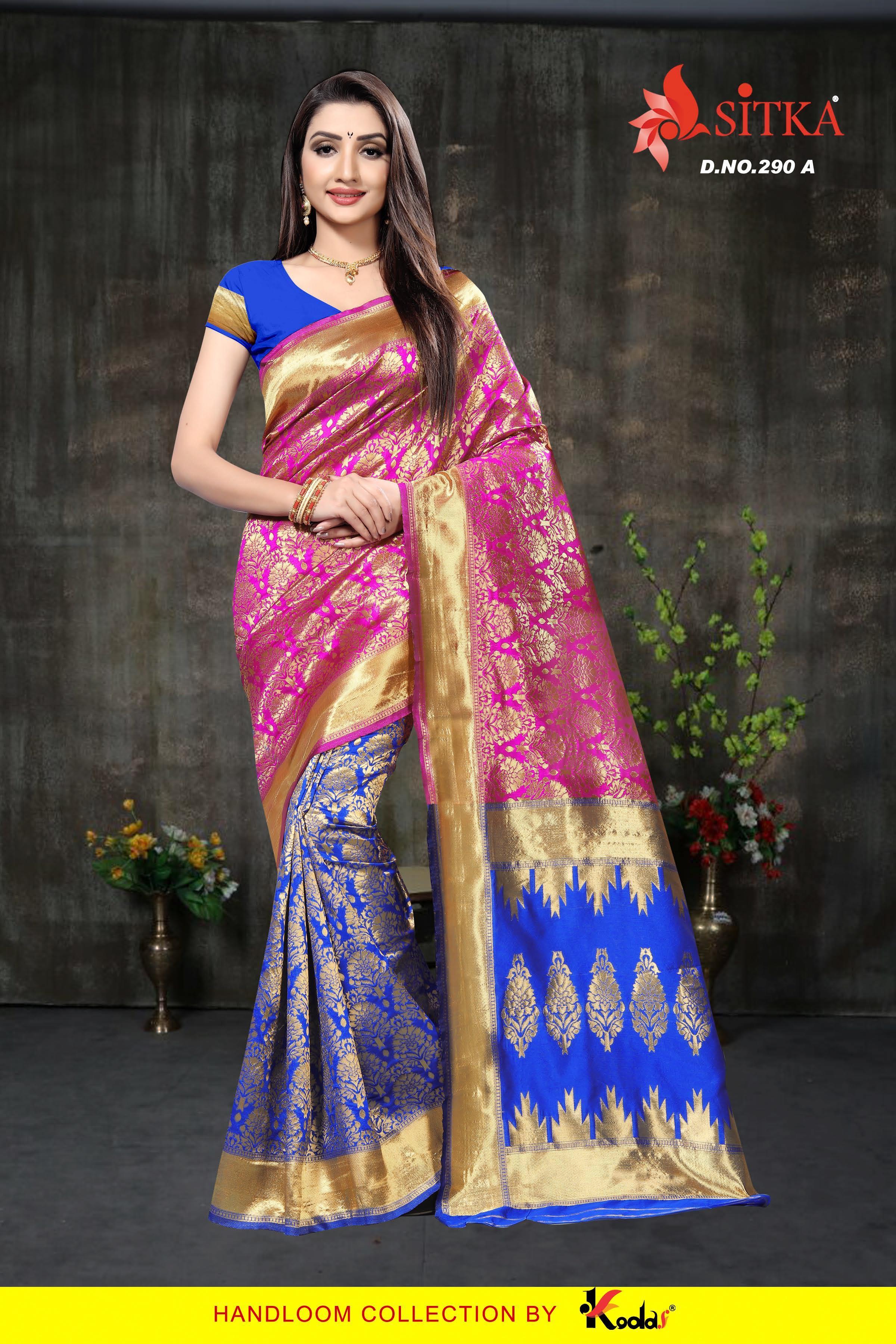 Available In 6 Colors Handloom Silk Saree
