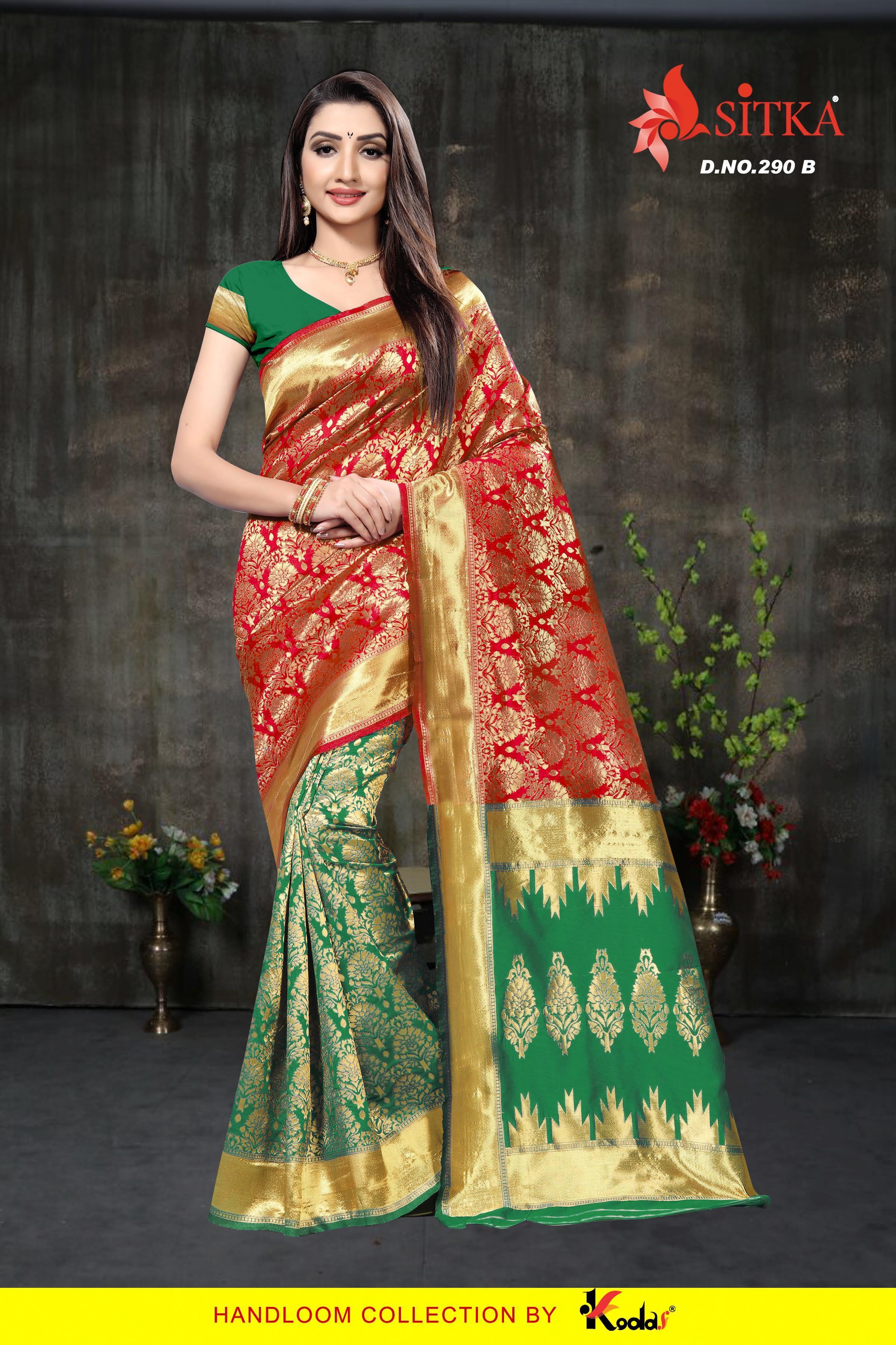 Available In 6 Colors Handloom Silk Saree