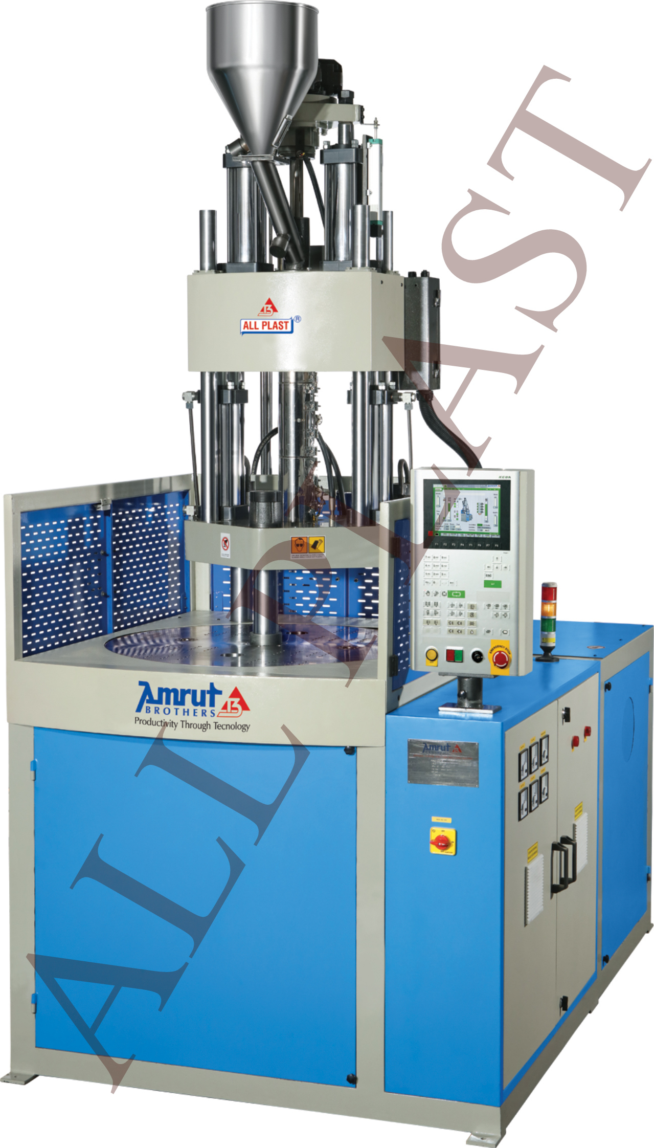 High Performance 25 Ton Double Slide Vertical Injection Machine