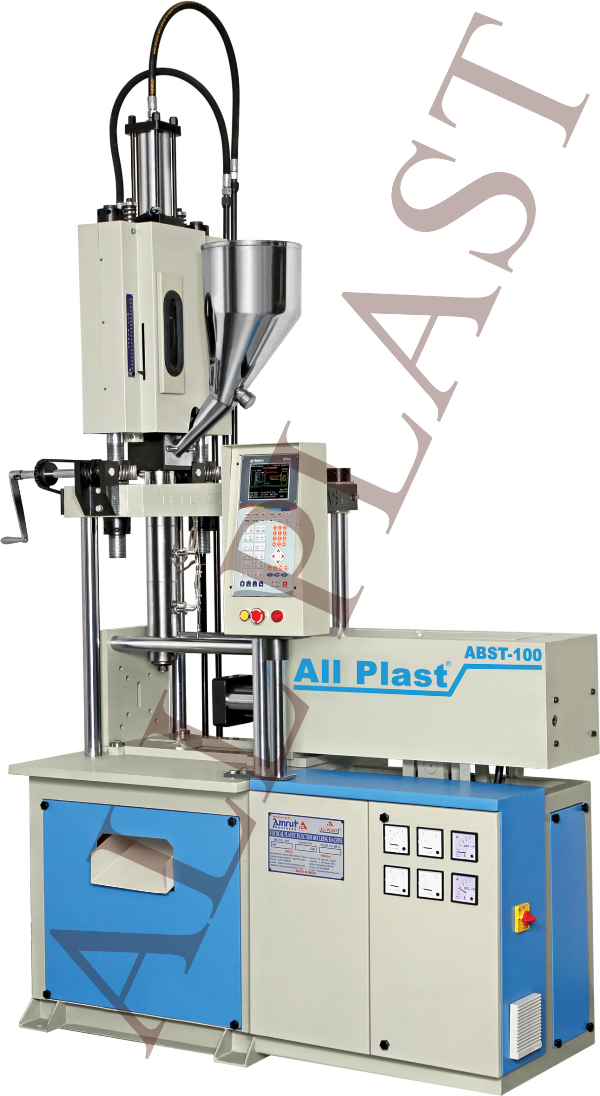 55 Ton Double Slide Vertical Injection Machine