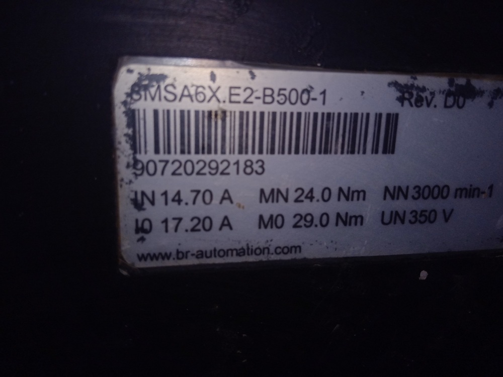 B&r Servo Motor 8msa6x.e2-b500-1