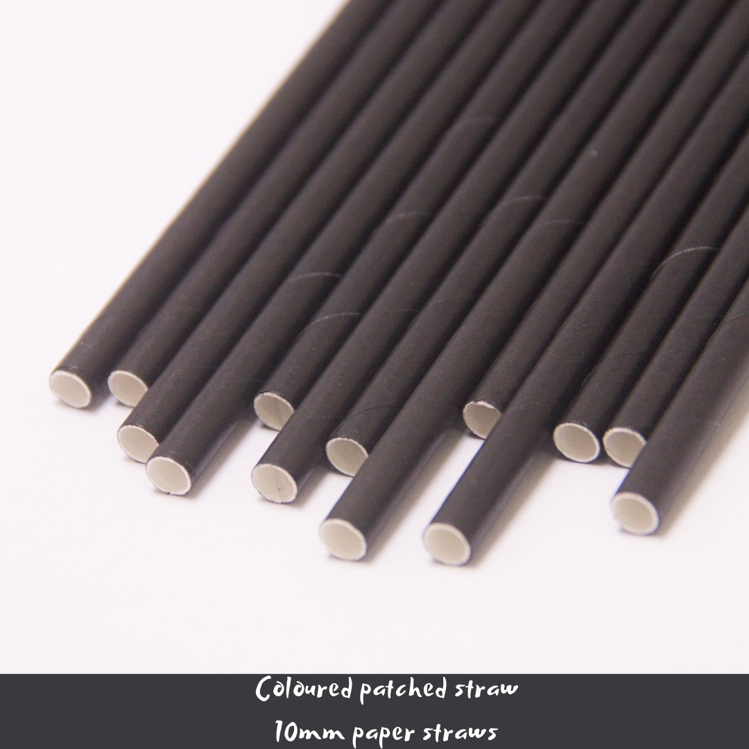 Red Single Colour Paper Straw