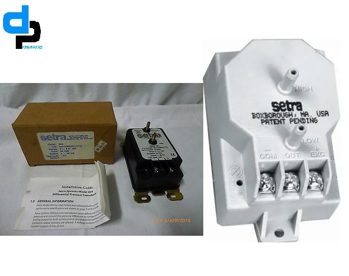 Setra Model 265 Differential Pressure Transducer - Range 0-25 Pac, Stainless Steel, Panel Mount, 0-5v/4-20ma Output, 1% Accuracy, Nema1 Rated