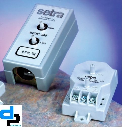 Setra Model 265 Differential Pressure Transducer Range 0- 50 Pac Dial Material: Plastic