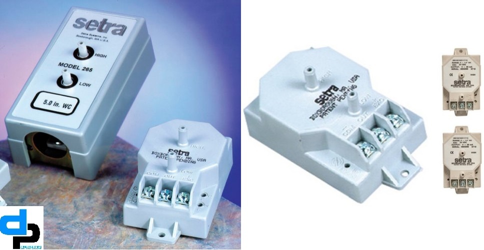 Setra Model 265 Differential Pressure Transducer Range 0- 100 Inch Dial Material: Plastic