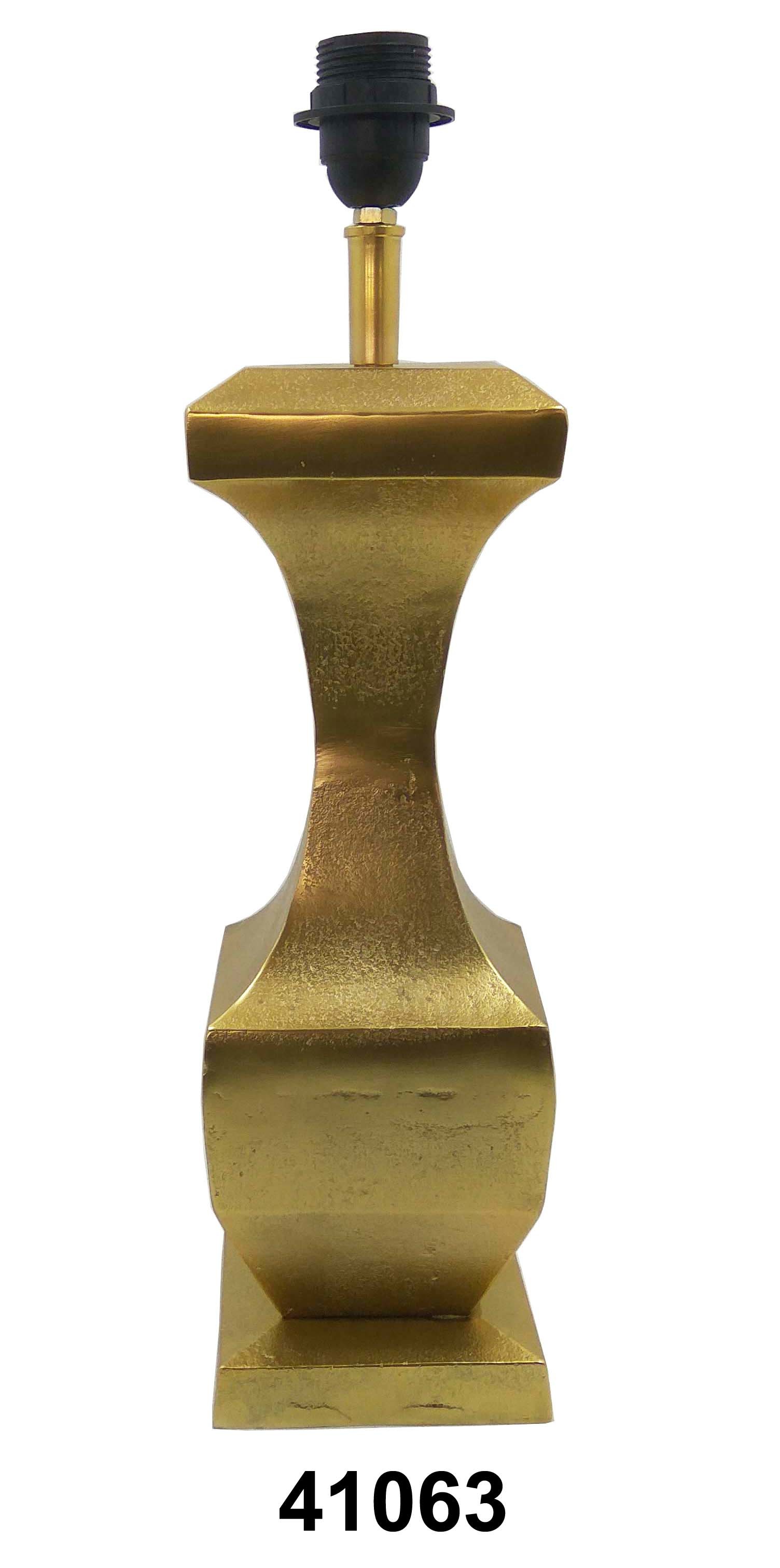 Table Lamp - Metal, 25x17x48 Cm , Brass Antique Finish, Energy Saving Light Source, Modern Style