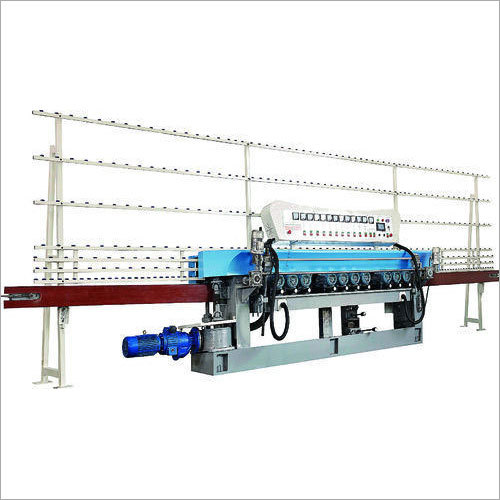 Sky Blue Glass Straight Line Beveling Machine  Plc