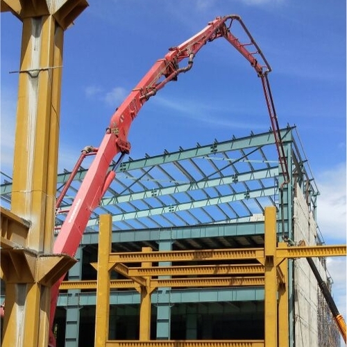 Concrete Filled Steel Columns - Mild Steel Structure, Color Coated Finish | Enhanced Durability, Reduced Shrinkage & Buckling Resistance