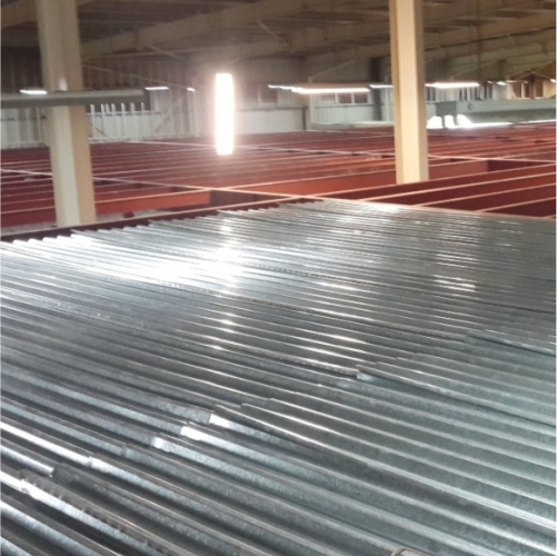 Decking Sheets - Mild Steel, Color Coated, Corrugated Design | Durable Flooring System With Composite Metal Deck Support And Reinforcement