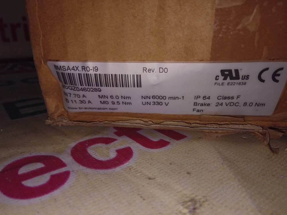 B&r Servo Motor 8msa4x.r0i9