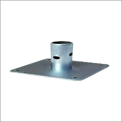 Base Plate - Alloy Steel with Galvanized Coating | Square Base for Enhanced Stability, Rolled Head Prop Support