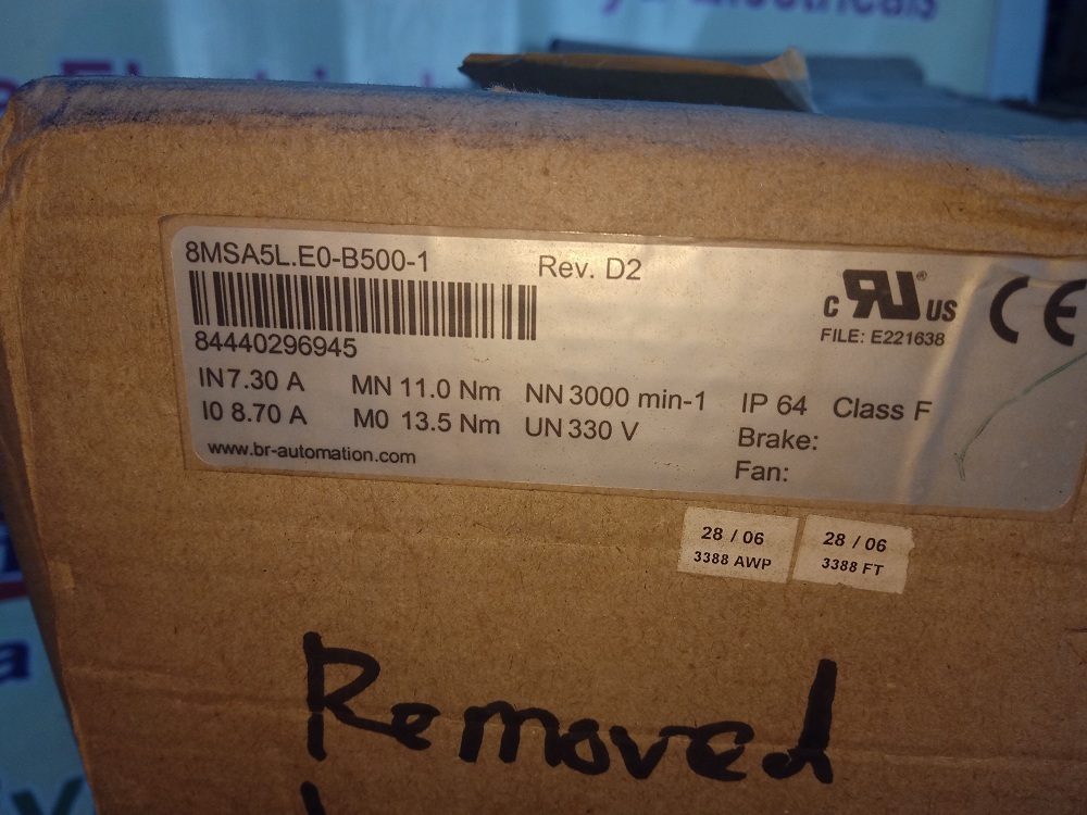 B&r Servo Motor 8msa5l.e0-b500-1