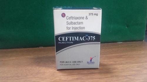 CEFTIMAC - 375 mg | Ceftriaxone 250 mg, Sulbactam 125 mg, Lycopene 10%, Lutein 8%, Betacarotene 10%, Zinc Sulphate, Selenium Dioxide, Grape Seed Extract - Capsules, 20 Units