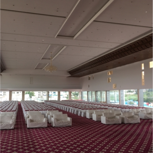 Steel Structures - G+5 Multi Floor Hall With 8.5m Stage Height, Durable Mild Steel, Color Coated Finish, Clear Span Design