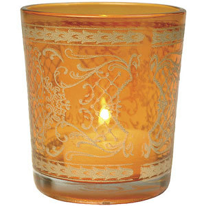 Printed Glass T Light Candle Holder - Glass & Metal Handmade Craftsmanship Intricate Mosaic Finishes Elegant Home & Outdoor Decor Ideal For Weddings & Ceremonies Custom Designs Available