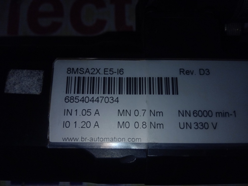 B&r Servo Motor 8msa2x.e5-i6