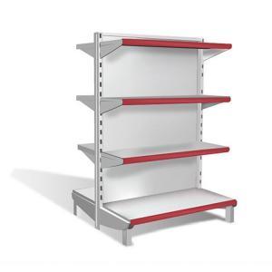 Super Market Display Rack - Steel, Single Sided, 100 Kg Capacity | Elegant Design, Spacious Shelves, Customizable Finishes