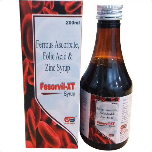 फेरस एस्कॉर्बेट, फोलिक एसिड और जिंक सिरप