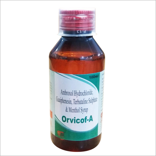 Ambroxol Hydrochloride Guaiphenesin Terbutaline Sulphate Menthol Syrup - 15mg+50mg+1.25mg+2.5mg | Liquid Formulation for Bronchitis, COPD, and Pneumonia, Recommended for Adults, Teens, and Women