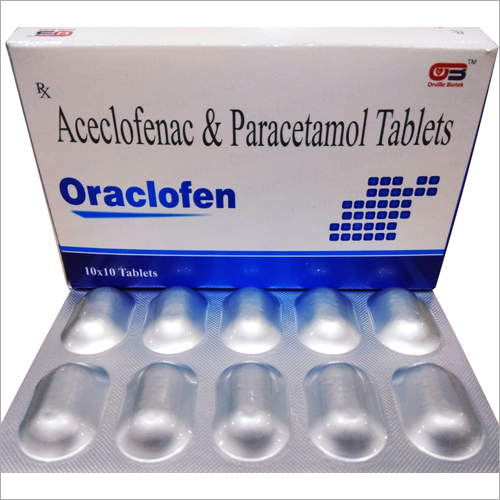 एसिक्लोफेनाक और पेरासिटामोल टैबलेट