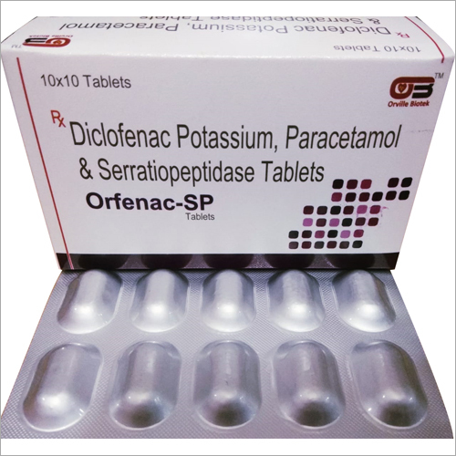 Diclofenac, Paracetamol & Serratiopeptidase Tablets General Medicines
