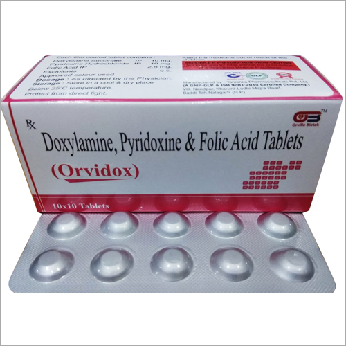 Doxylamine, Pyridoxine & Folic Acid General Medicines