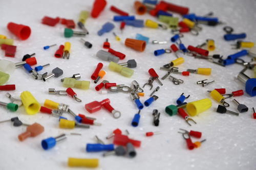 Twin Cord End Terminals - Multi-Color Design, 1-10 Grams Weight | 12 Months Warranty for Efficient Wire Collection
