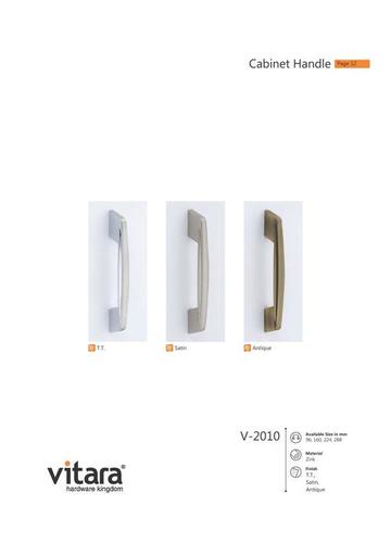 Slim Cabinet Handles Application: Door