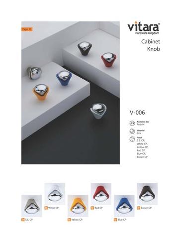 Drawer Knob - Zinc Alloy, 3-4 Inch | Available In White, Stainless Steel Screen Netting, 100 Grams Weight