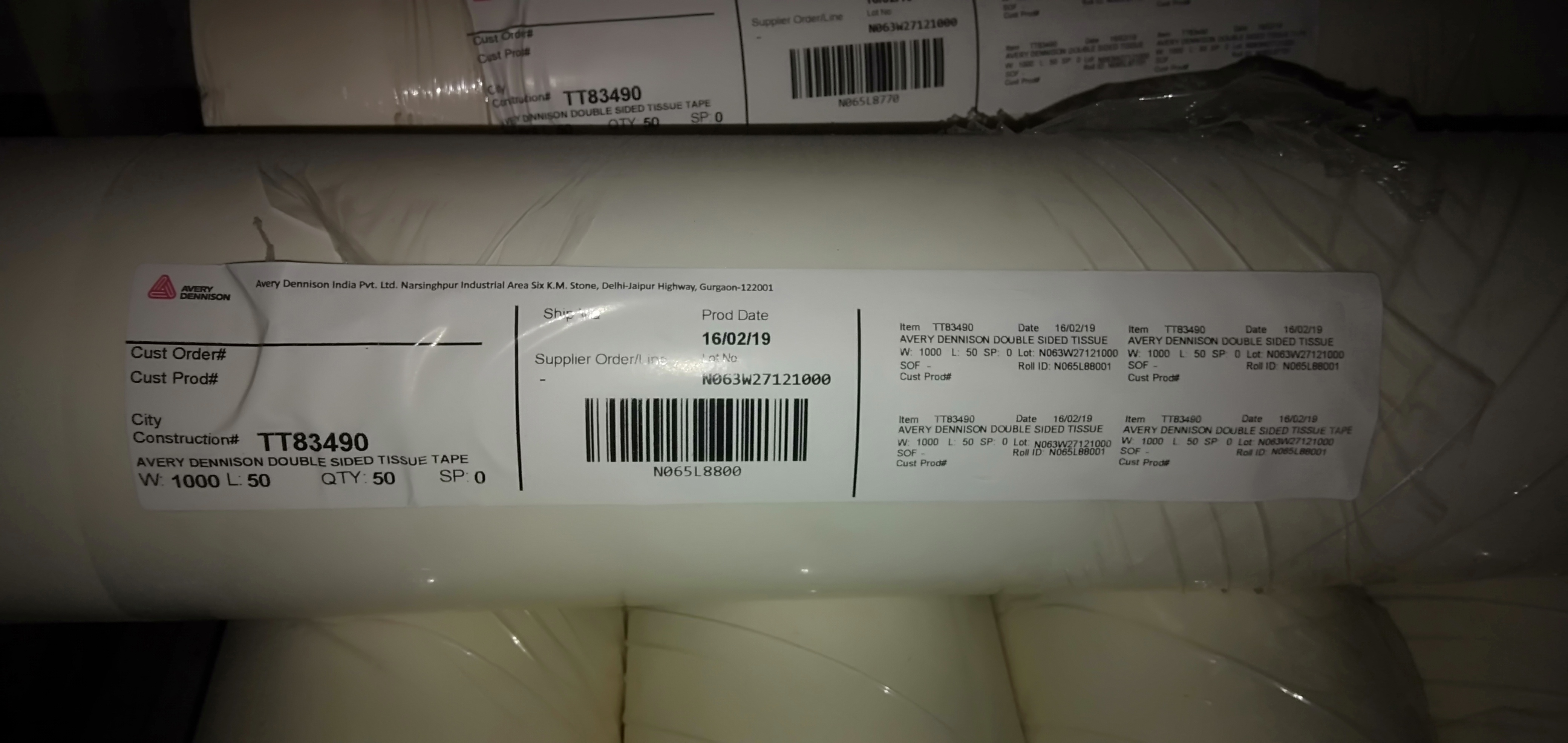 Avery Dennison Duable Side Tape